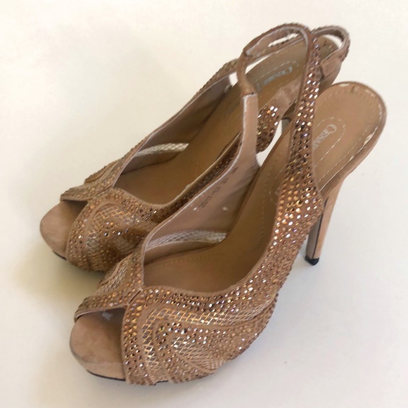Cesare Paciotti Women's brown/rhinestone shoes - Picture 8 of 11